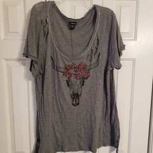 Distressed top
